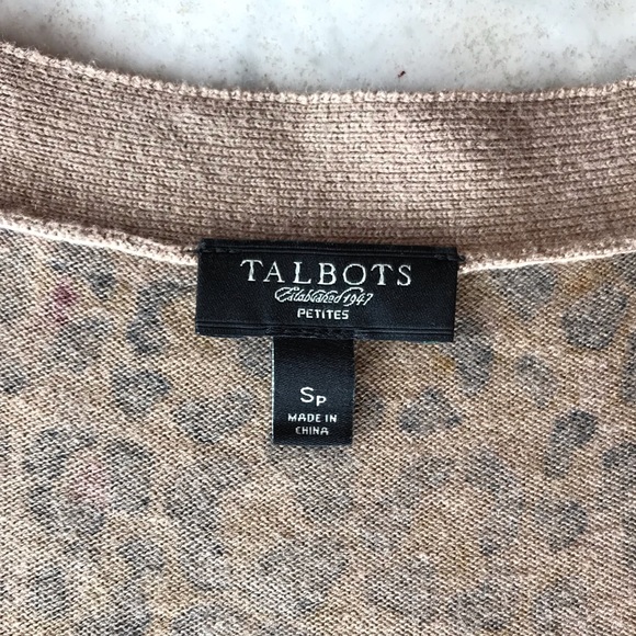 Talbots | Animal Print Cardigan - Picture 3 of 5
